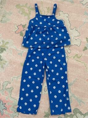J. Crew Factory Crewcuts Seashell Tank and Pant Set (size 6)